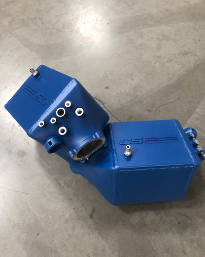 CSF #8109R BMW F1X M5 & M6 Twin Charge-Air-Cooler Set - Raw Finish custom finish - Custom M Caliper Blue (Matte Finish with Clear Coat) +$200.00