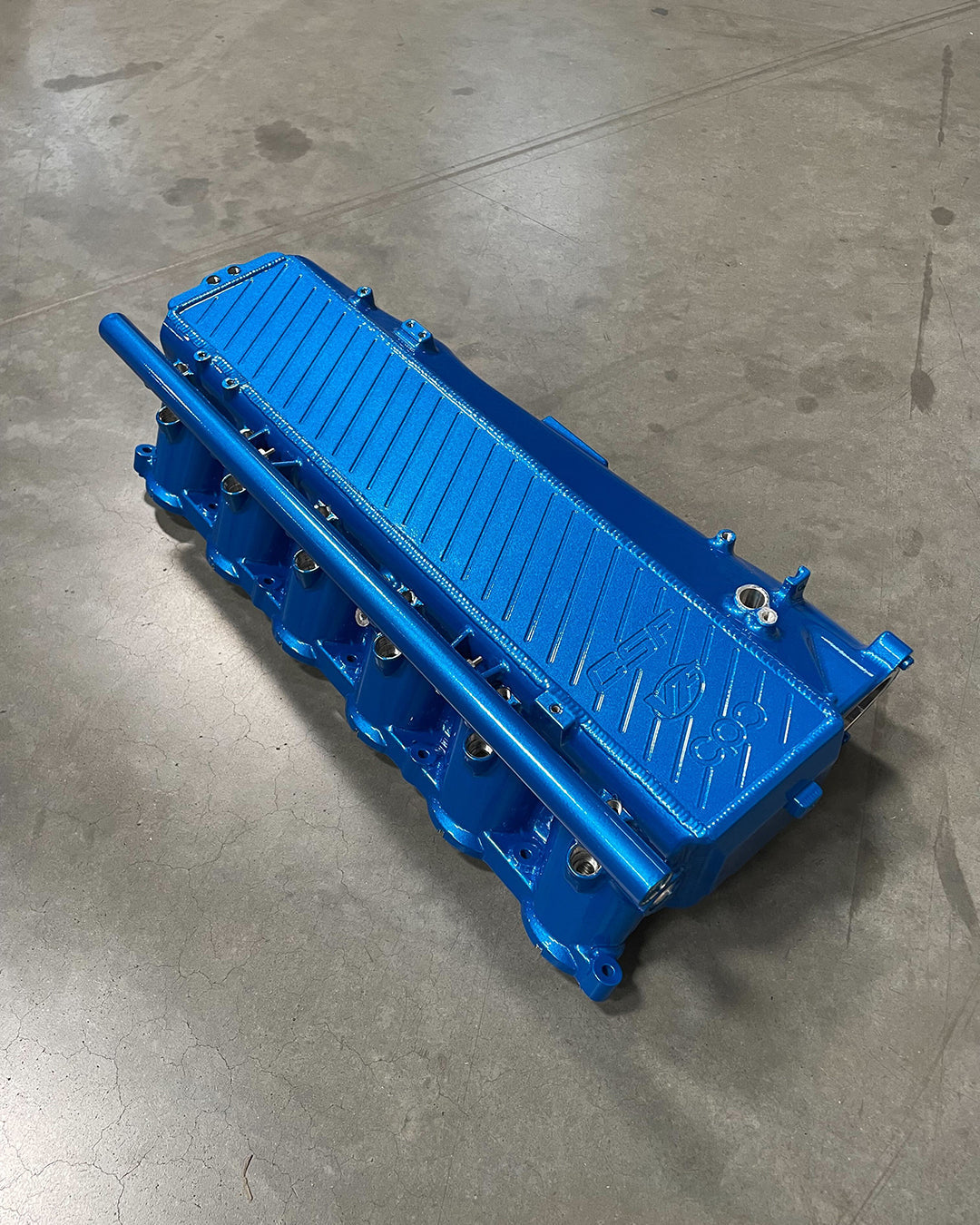 CSF #8200C A90 Supra / BMW B58 Charge-Air Cooler Manifold - Custom Finish custom finish - Cusco/Verus Engineering Blue Color Match