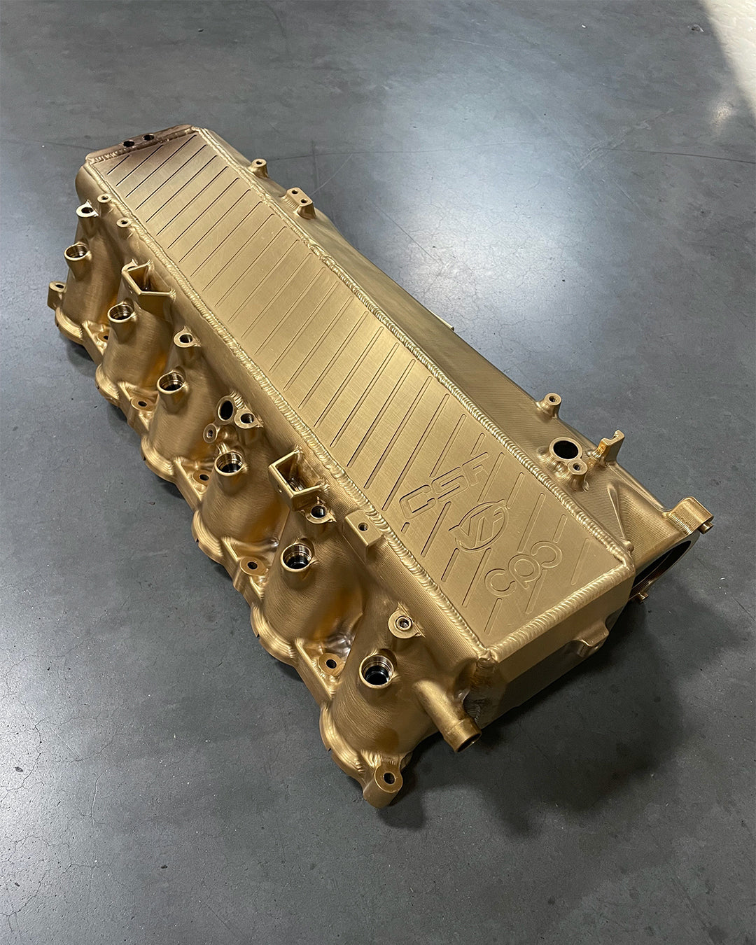 CSF #8200C A90 Supra / BMW B58 Charge-Air Cooler Manifold - Custom Finish custom finish - DLC Gold