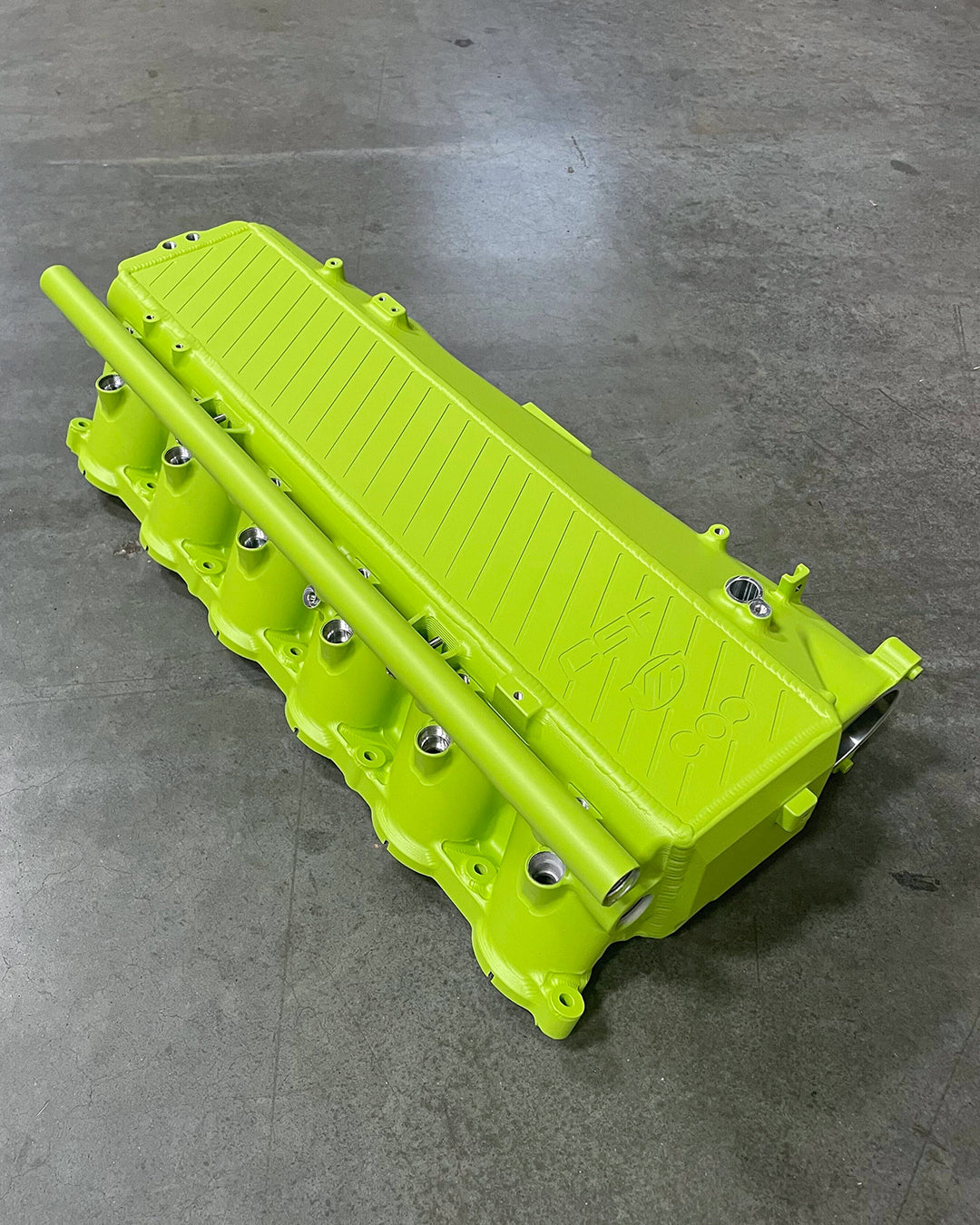CSF #8200C A90 Supra / BMW B58 Charge-Air Cooler Manifold - Custom Finish custom finish - SubLIME - Custom Yellow Green