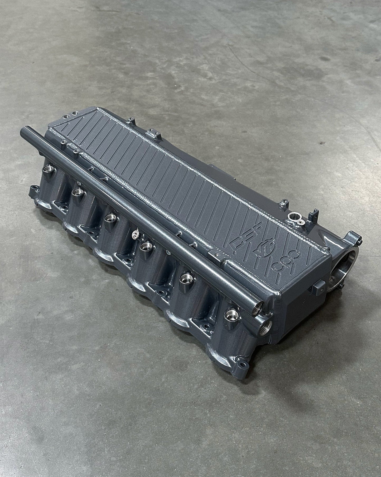 CSF #8200C A90 Supra / BMW B58 Charge-Air Cooler Manifold - Custom Finish custom finish - Turbulence Grey