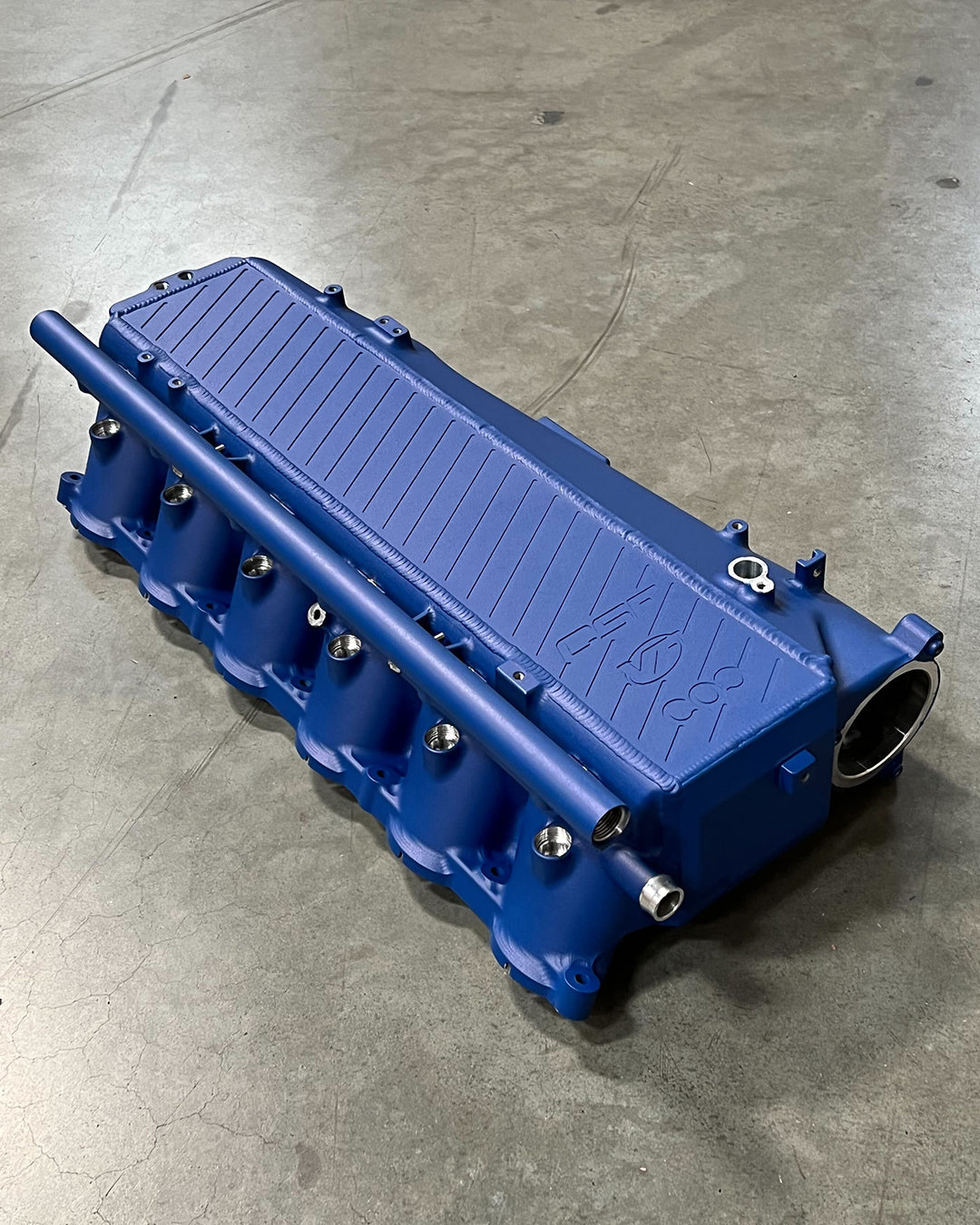 CSF #8200C A90 Supra / BMW B58 Charge-Air Cooler Manifold - Custom Finish custom finish - Custom Peppa Blue