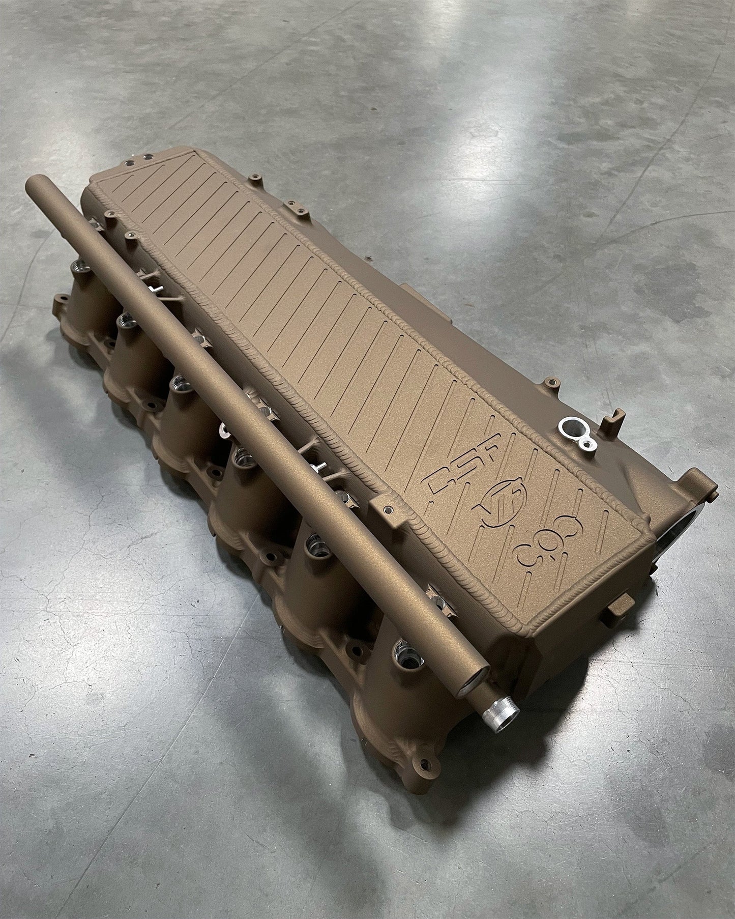 CSF #8200C A90 Supra / BMW B58 Charge-Air Cooler Manifold - Custom Finish custom finish - Techna Bronze (Titan 7 Wheel Color Match)