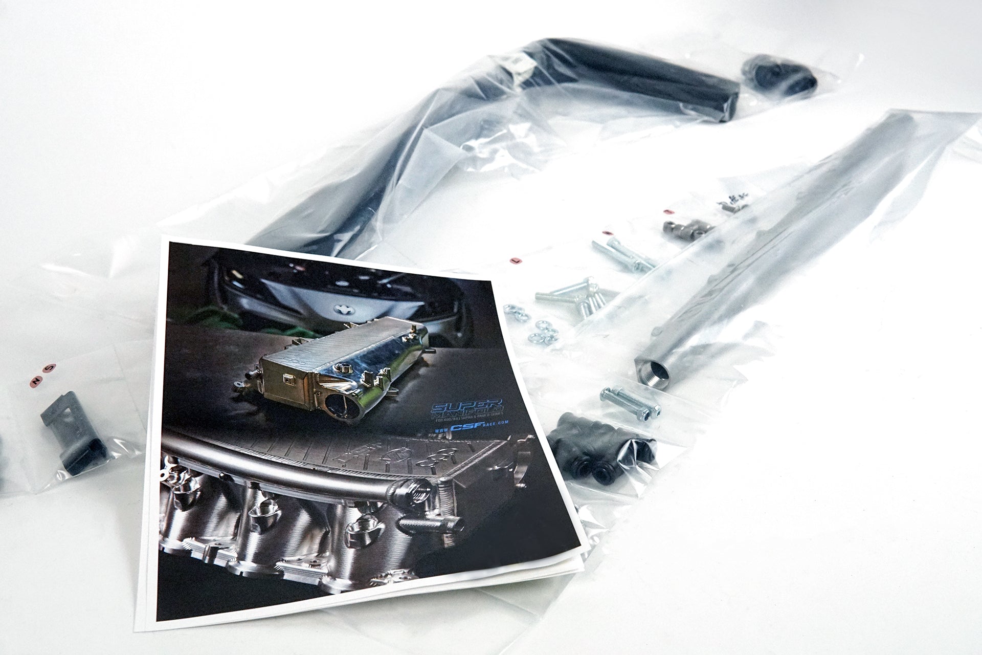CSF #8200B A90 Supra / BMW B58 Charge-Air Cooler Manifold - Thermal Dispersion Black