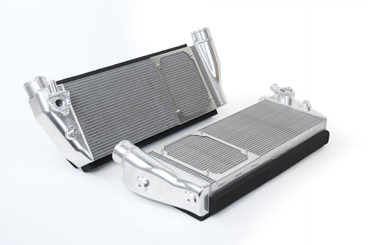 CSF #8210 Ferrari 488 / Pista / F8 Twin Intercooler Set - Raw Billet