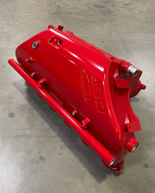 CSF #8233C BMW S58 "Level-Up" Charge Air Cooler Manifold - Custom Finish custom finish - Fire Engine Red