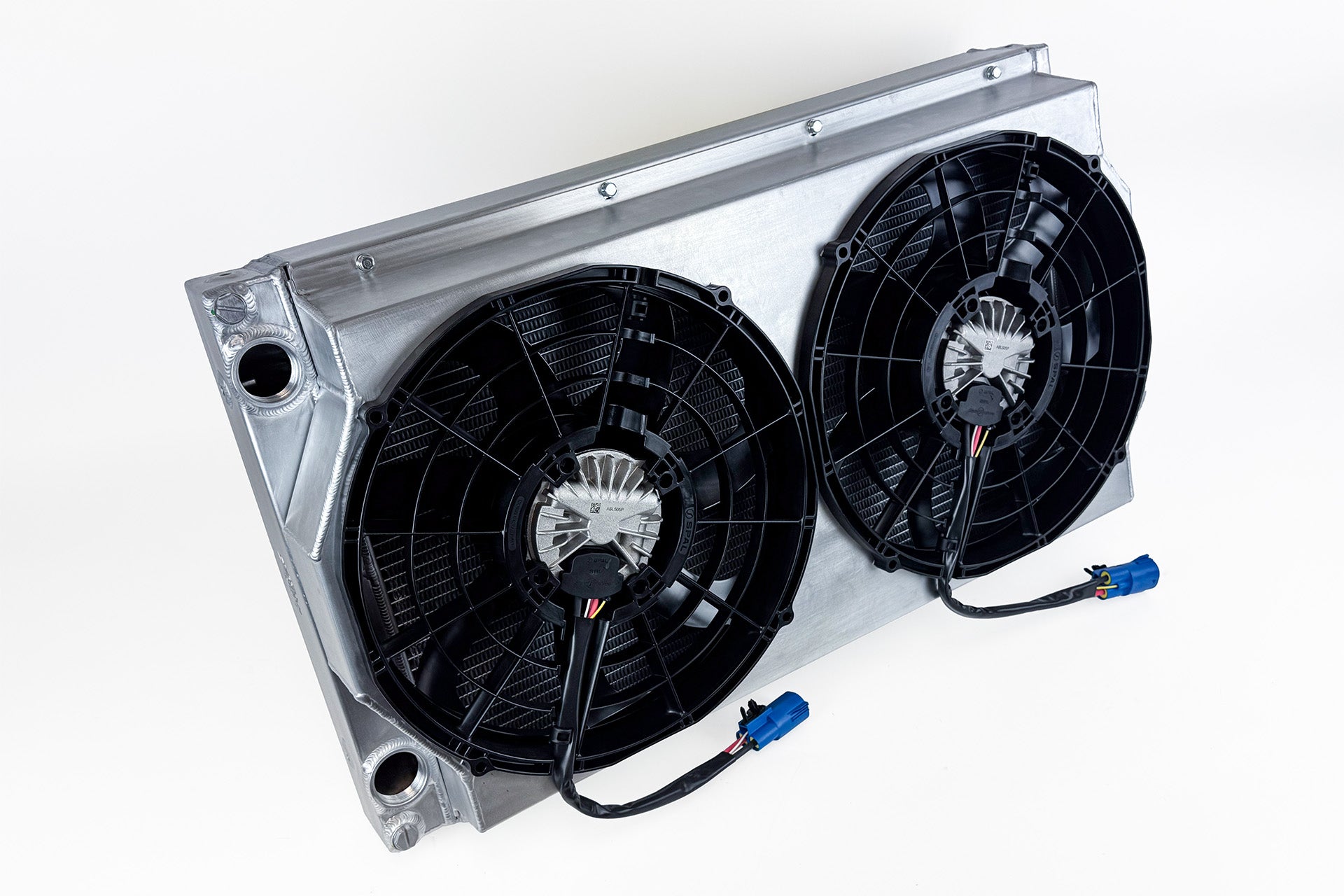 CSF #8374 Motorsport Dual-Pass Radiator with Shroud + 14" SPAL brushless fans & harnesses