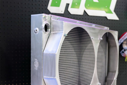 CSF #8374 Motorsport Dual-Pass Radiator with Shroud + 14" SPAL brushless fans & harnesses