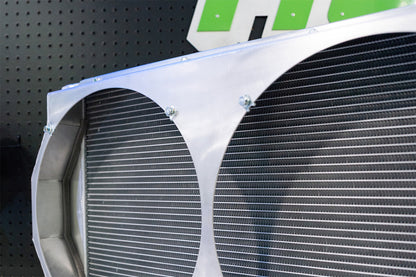 CSF #8374 Motorsport Dual-Pass Radiator with Shroud + 14" SPAL brushless fans & harnesses