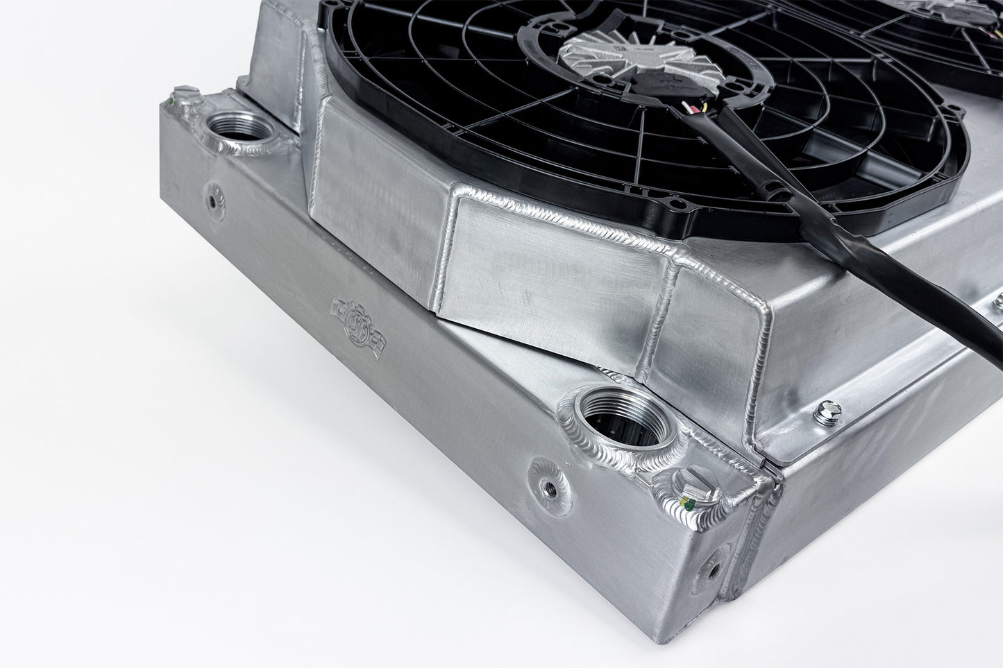 CSF #8374 Motorsport Dual-Pass Radiator with Shroud + 14" SPAL brushless fans & harnesses