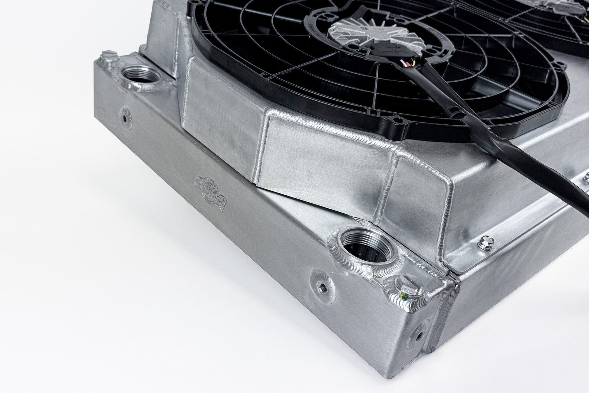 CSF #8374 Motorsport Dual-Pass Radiator with Shroud + 14" SPAL brushless fans & harnesses