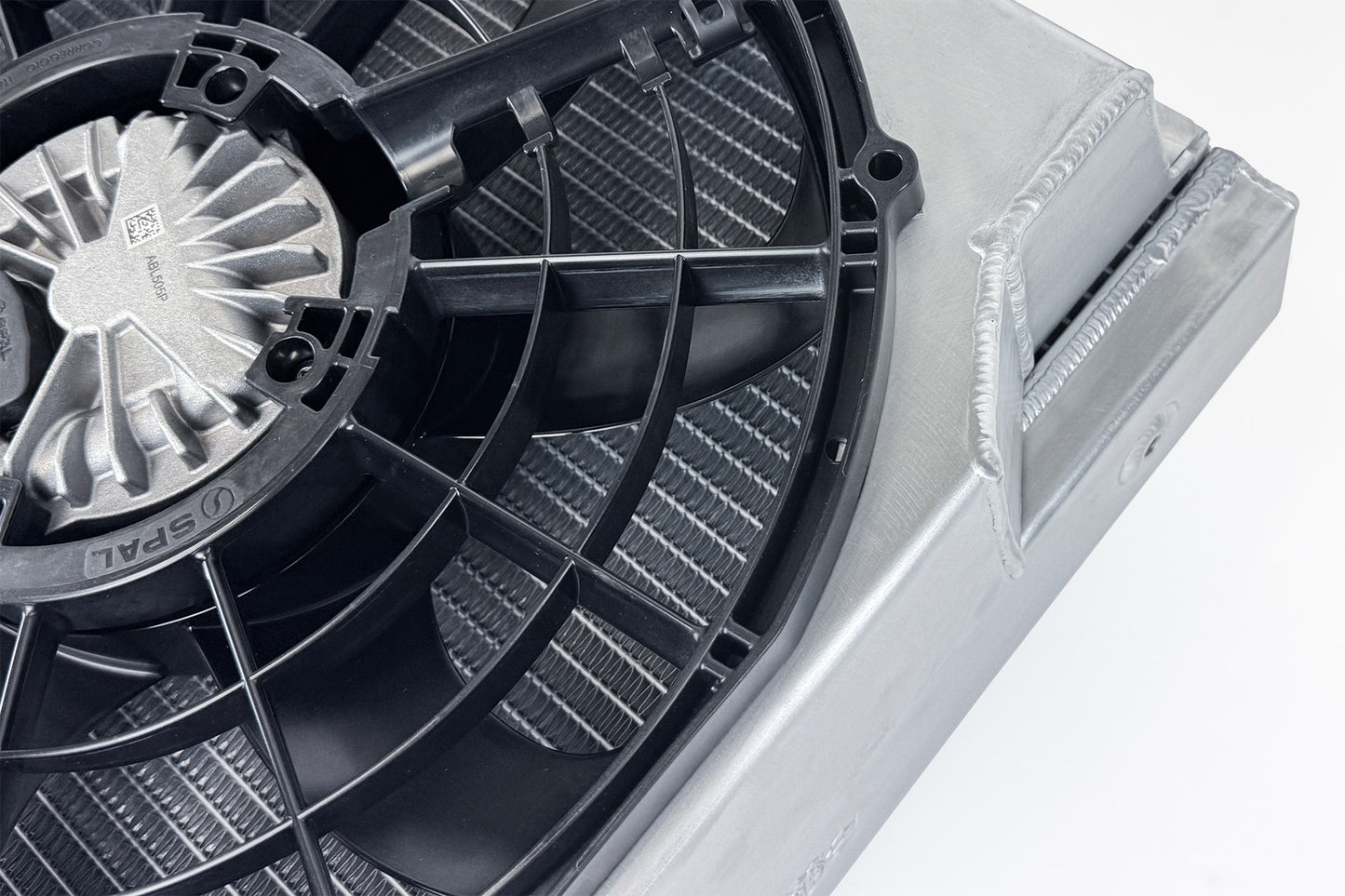 CSF #8374 Motorsport Dual-Pass Radiator with Shroud + 14" SPAL brushless fans & harnesses