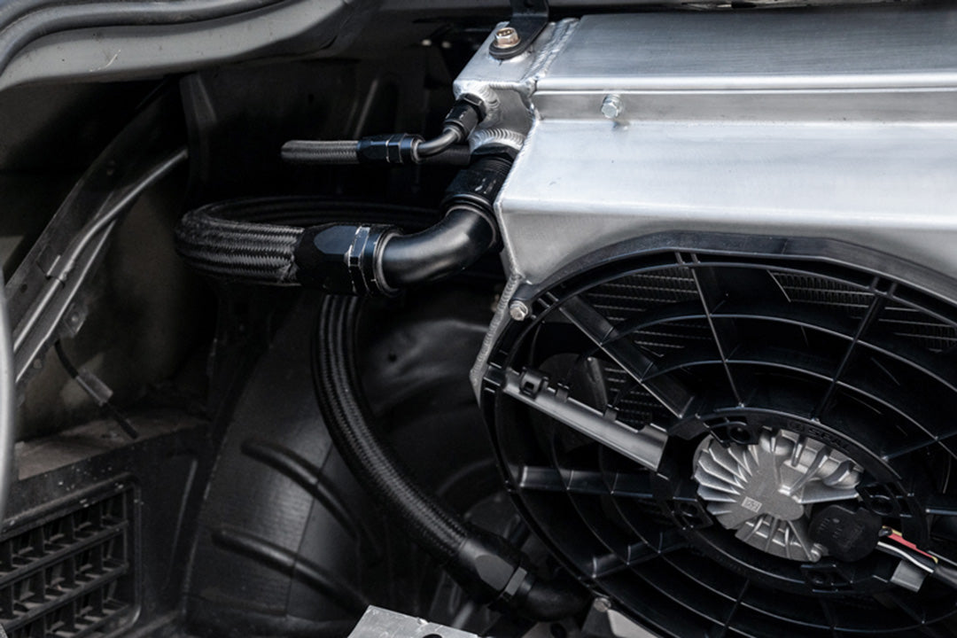 CSF #8374 Motorsport Dual-Pass Radiator with Shroud + 14" SPAL brushless fans & harnesses