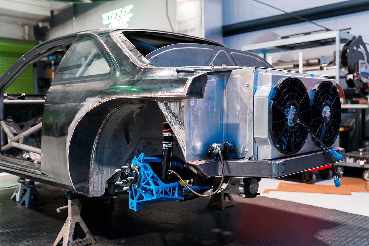 CSF #8374 Motorsport Dual-Pass Radiator with Shroud + 14" SPAL brushless fans & harnesses