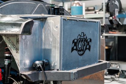 CSF #8374 Motorsport Dual-Pass Radiator with Shroud + 14" SPAL brushless fans & harnesses