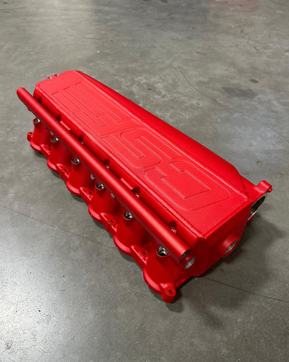 CSF #8400C BMW Gen 2 B58 Race X Charge Air Cooler Manifold - Custom Finish custom finish - Anodized Red