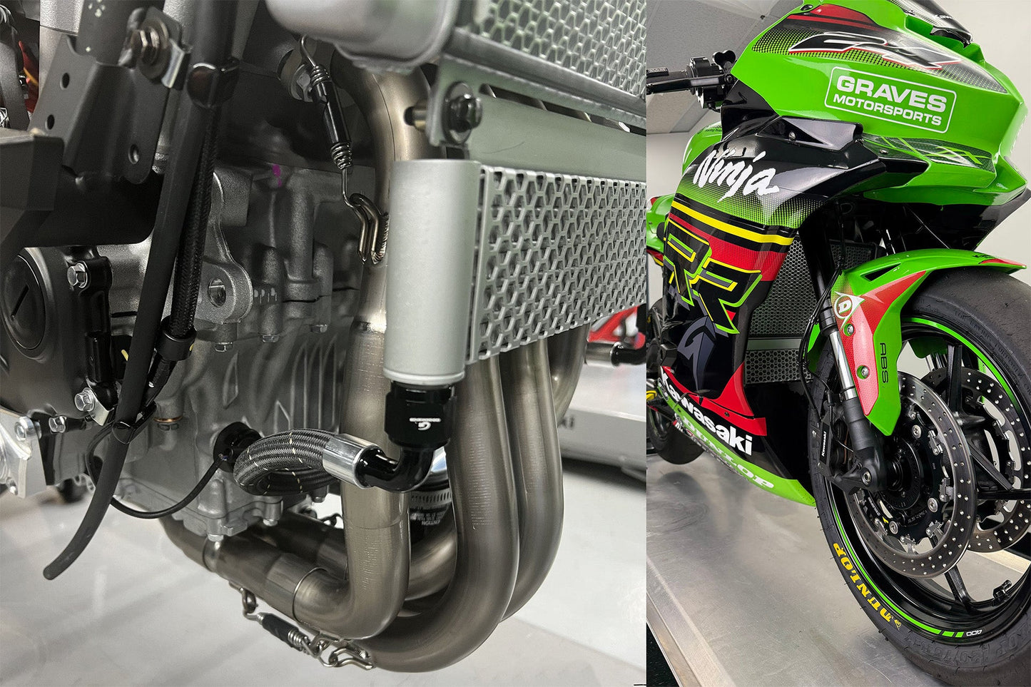 CSF #OCK-ZX4-KIT Graves Motorsports Kawasaki ZX-4RR ZX-4R Oil Cooler Kit