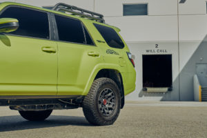 CSF TRD Lime Rush 4Runner Project with Pit+Paddock - Rear Angle