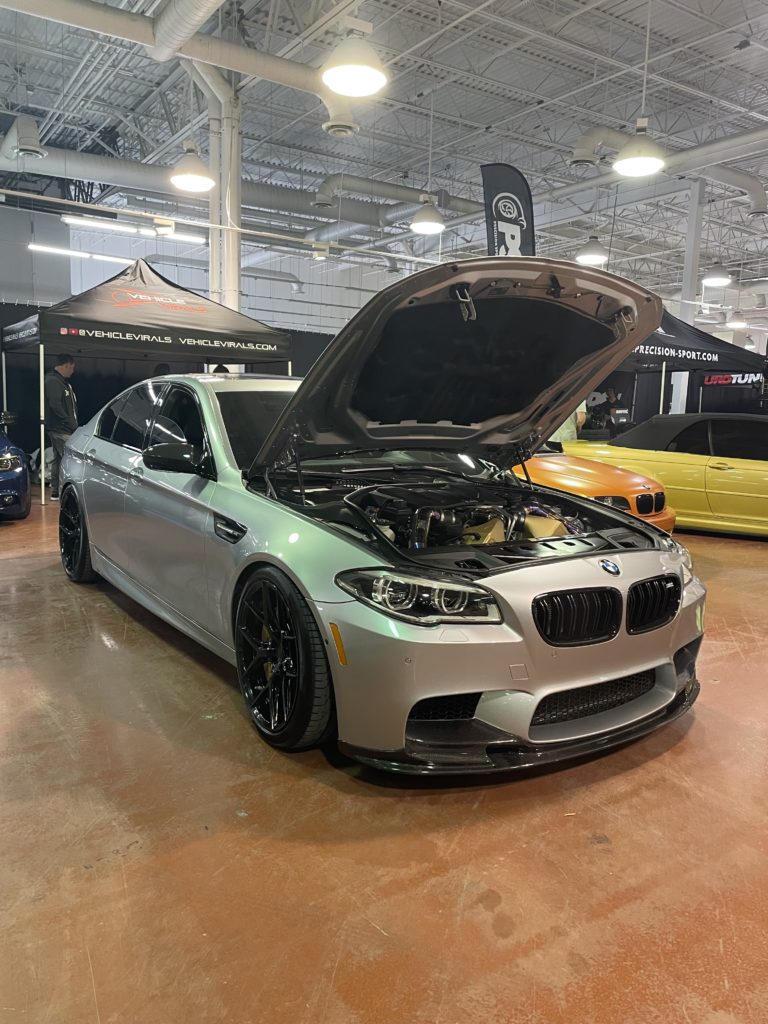 VehicleVirals BMW F10 M5 with CSF Charge Air Coolers in Gold