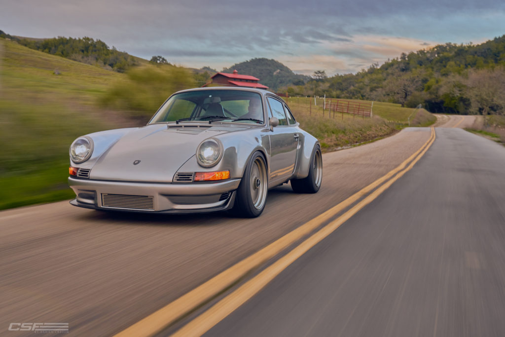 CSF 911 driving rolling shot in Paso Robles for Type 7