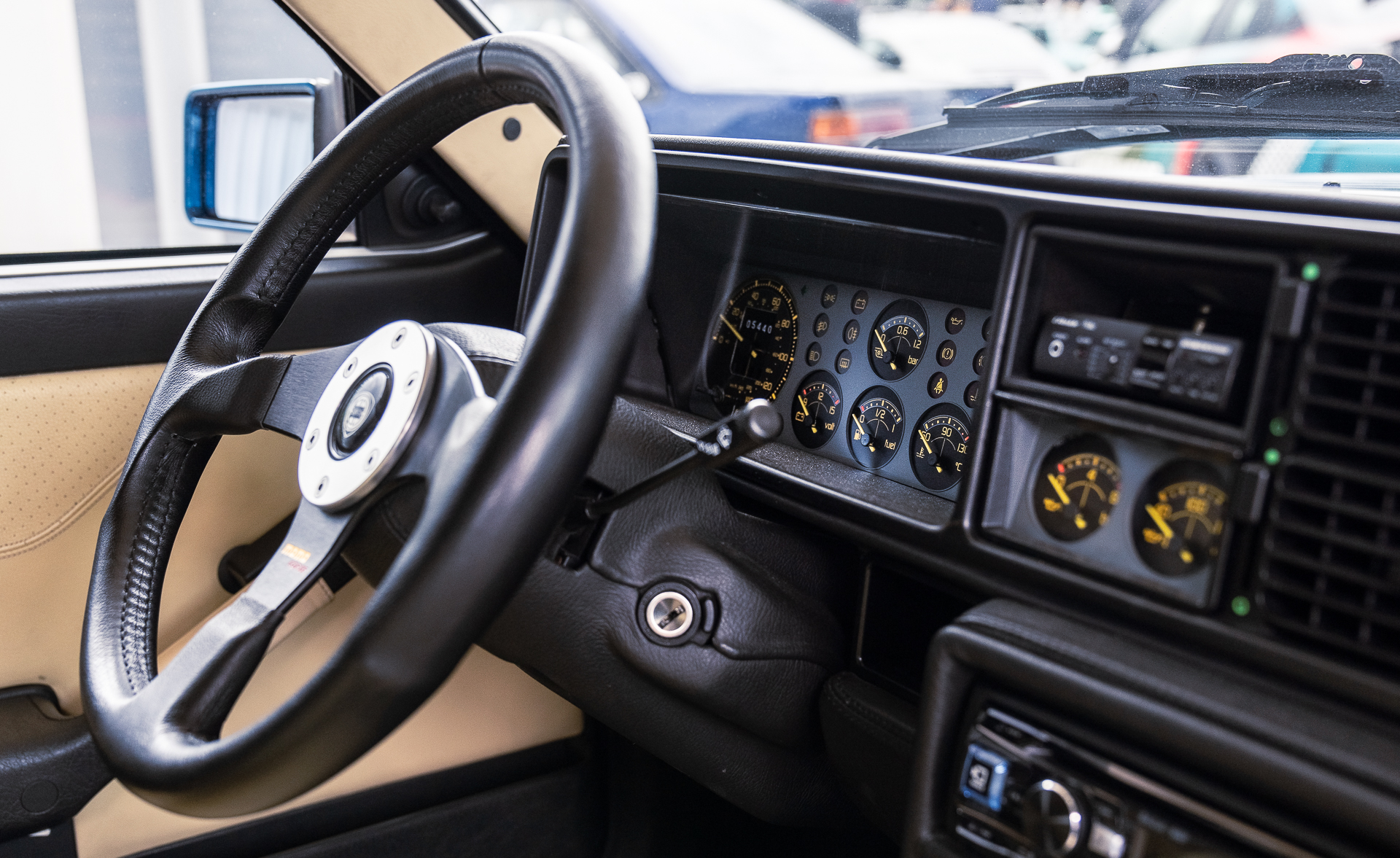 Lancia Delta Integrale interior at Players Classic 2022