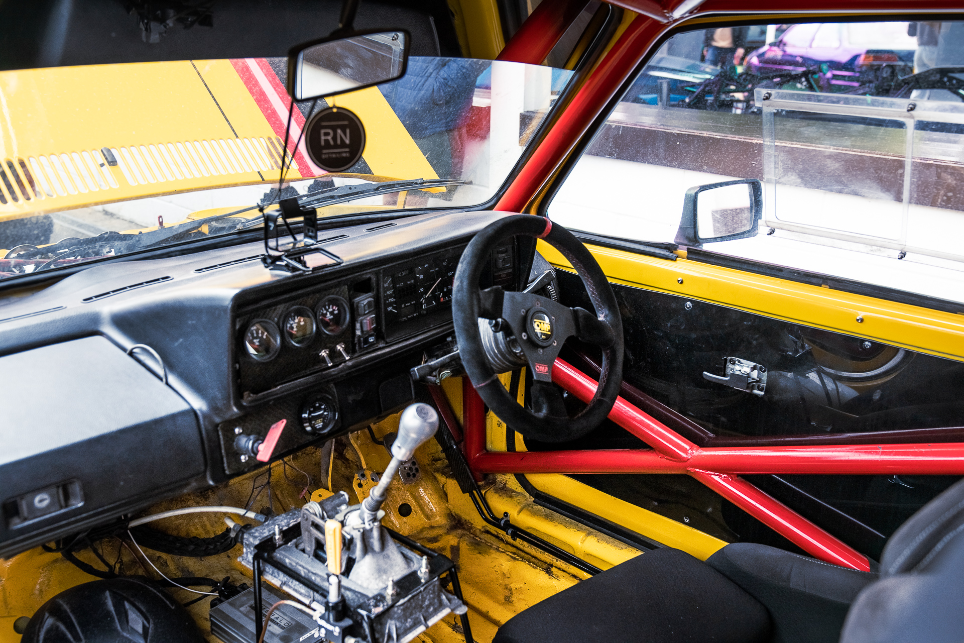 VW MK1 Golf GTI interior at Players Classic 2022